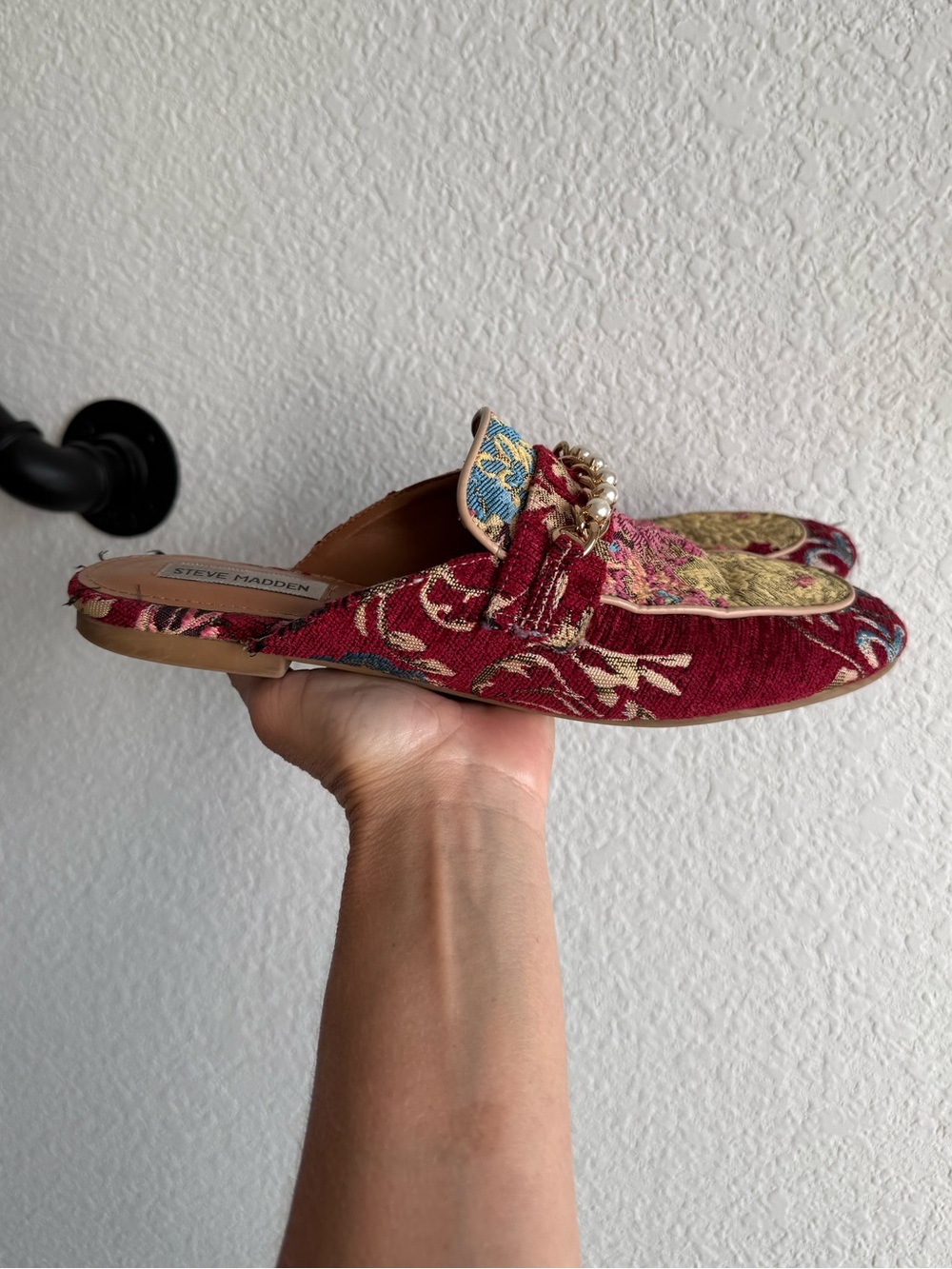 Steve Madden Musk Brocade Mules sz: 9.5 - Picture 4 of 10